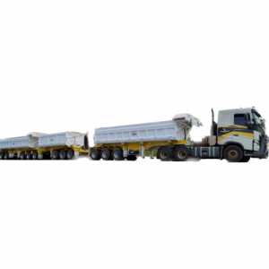 6×4 Prime Mover and Tri Axel Side Tipper